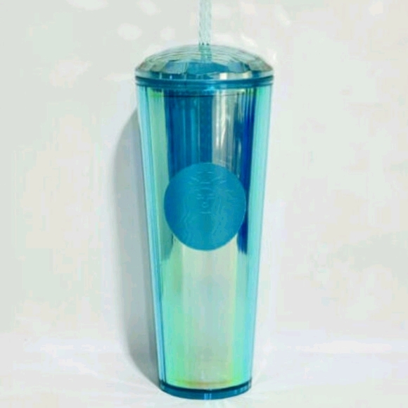 Starbucks Kaleidoscope Turquoise Teal Diamond Cold